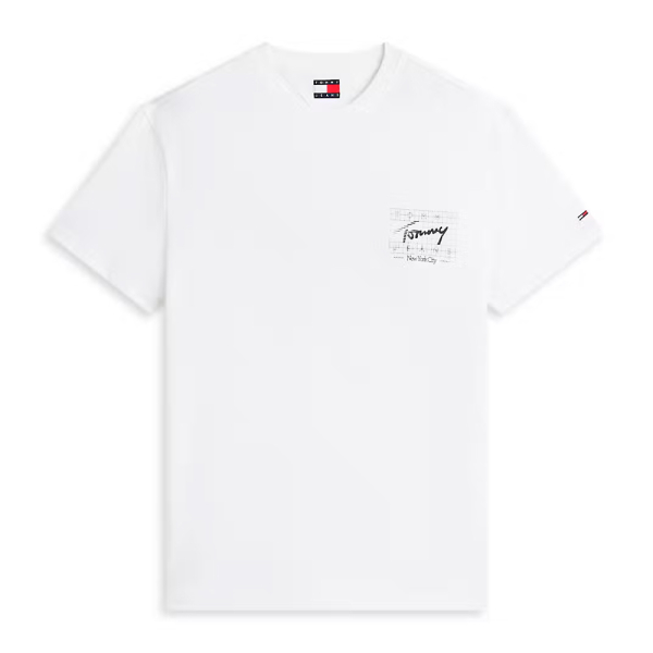 Tommy Hilfiger T-shirts Blanc - T-SHIRT ORDINAIRE DRAPEAU - XXL - Ref 36 €